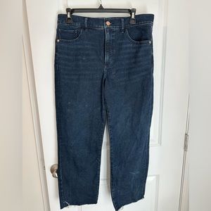 Express - Straight Ankle High Rise Jeans - Size 10R